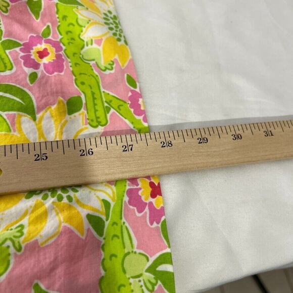 Lilly Pulitzer Women's Size 4 Strapless Dress Alligator Floral Print Pink Green - Picture 12 of 12